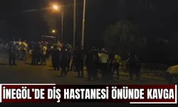 İnegöl’de Diş Hastanesi Önünde Kavga