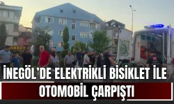 İnegöl’de Elektrikli Bisiklet ile Otomobil Çarpıştı
