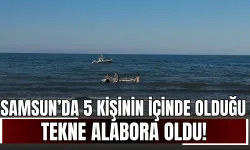Samsun’da 5 Kişinin İçinde Olduğu Tekne Alabora Oldu!