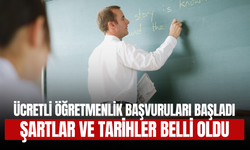 Ücretli Öğretmenlik Başvurusu 2025 Başladı! Şartlar ve Tarihler Belli Oldu