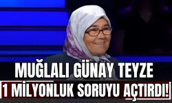 Muğlalı Günay Teyze “Kim Milyoner Olmak İster”de 1 Milyonluk Soruyu Açtırdı!