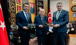MHP Lideri Bahçeli, "Gökbörü" hava savunma sistemlerinin üreticisi Günay Önder’i kabul etti