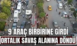 9 araç birbirine girdi, ortalık savaş alanına döndü: Kazanın dron görüntüleri ortaya çıktı