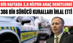 Bir Haftada 2,8 Milyon Araç Denetlendi! 386 Bin Sürücü Kuralları İhlal Etti