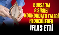 Bursa’da 8 Şirket Konkordato Talebi Reddedilerek İflas Etti