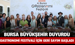 Bursa Büyükşehir Duyurdu: Gastronomi Festivali İçin Geri Sayım Başladı