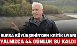 Bursa Büyükşehir’den Kritik Uyarı: Yalnızca 44 Günlük Su Kaldı!