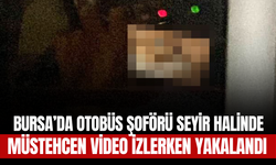 Bursa’da Otobüs Şoförü Seyir Halinde Müstehcen Video İzlerken Yakalandı