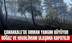 Çanakkale’de Orman Yangını Büyüyor! Boğaz ve Havalimanı Ulaşıma Kapatıldı