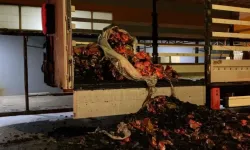 İnegöl'de Mangal Kömürü Yüklü Tır Alev Alev Yandı