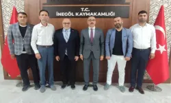 Yeniden Refah Partisi İnegöl İlçe Yönetiminden Kaymakam Eren Arslan’a Ziyaret