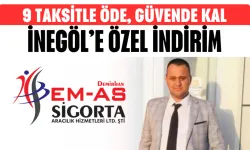 İnegöl Halkına Geçerli Olmak Şartı İle Yangın Sigortasında %10 İndirim! Üstelik K. Kartına 9 Taksit İle Ödeme!