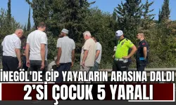 İnegöl'de Cip Yayaların Arasına Daldı: 2’si Çocuk 5 Yaralı