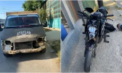 İnegöl’de Motosiklet ve Kamyonet Çarpıştı: 1 Yaralı