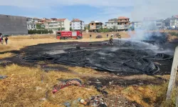İnegöl’de Lastik ve Plastik Depolama Alanında Yangın Çıktı