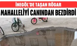 İnegöl'de Taşan Rögar Mahalleliyi Canından Bezdirdi