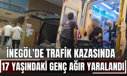 İnegöl'de trafik kazasında 17 yaşındaki genç ağır yaralandı