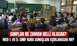 Sınıflar Ne Zaman Belli Olacak 2025? MEB 1. ve 5. Sınıf Kura Sonuçları Açıklanacak mı?