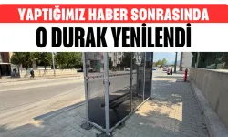 Yaptığımız Haber Sonrası İnegöl’deki Yıkılan Durak Yenilendi! Cam Kırıkları Temizlendi, Yeni Durak Yerine Yerleştirildi