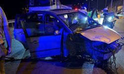 Amasya'da otomobil bariyere çarptı: 1 ölü, 3 yaralı