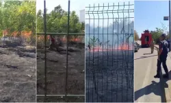 Bursa’da lise bahçesinde yangın paniği
