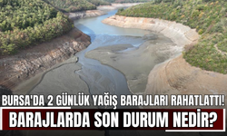 Bursa'da 2 Günlük Yağış Barajları Rahatlattı! Barajlarda Son Durum Nedir?