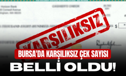Bursa'da Kasım Ayı Karşılıksız Çek Sayısı Belli Oldu!