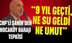 CHP’li Şahin’den Hocaköy Barajı Tepkisi: “9 Yıl Geçti, Ne Su Geldi Ne Umut”
