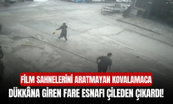 Dükkâna giren fare esnafı çileden çıkardı! Film sahnelerini aratmayan kovalamaca