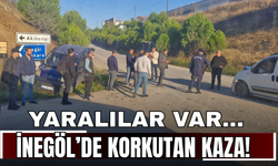 İnegöl’de Korkutan Kaza! Yaralılar Var...