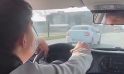 Bursa’da trafikte tehlikeli makas, Direksiyon tutuşu pes dedirtti