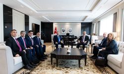 Hakan Fidan, Azerbaycan Cumhurbaşkanı temsilcisi Halefov’u kabul etti