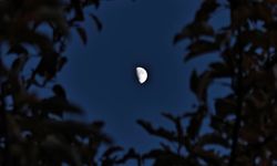 Bitlis'te Yarım Ay Gösterisi! Kartpostallık Manzara Büyüledi