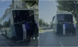 Antalya’da çocukların tehlikeli yolculuğu kameraya yansıdı