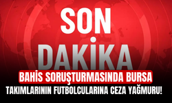 Bahis soruşturmasında Bursa takımlarının futbolcularına ceza yağmuru!