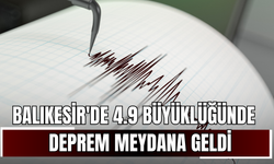 Balıkesir'de 4.9 Büyüklüğünde Deprem Meydana Geldi