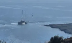 Bodrum’da 41 Metrelik Yelkenli Tekne Karaya Oturdu