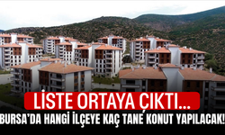 Bursa’da Hangi İlçeye Kaç Tane Konut Yapılacak! Liste Ortaya çıktı...
