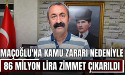 Fatih Mehmet Maçoğlu'na kamu zararı nedeniyle 86 milyon lira zimmet çıkarıldı
