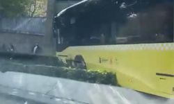 İETT otobüsü kaza yaptı