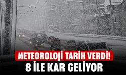 Meteoroloji tarih verdi! 8 ile kar geliyor
