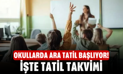Okullarda Ara Tatil Başlıyor! İşte Tatil Takvimi