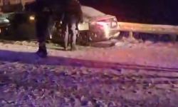 Sivas'ta yoğun kar yağışı kazaları beraberinde getirdi