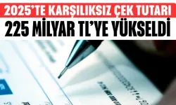 2025’te karşılıksız çek tutarı 225 milyar TL’ye yükseldi