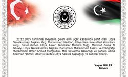 Bakan Güler’den Libya’daki uçak kazası için taziye