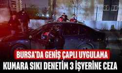 Bursa'da Asayiş ve Kumar Uygulamalarında 1 Aranan Şahıs Yakalandı, 10 İş Yeri Denetlendi
