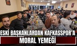 Eski Başkanlardan Kafkasspor’a Moral Yemeği