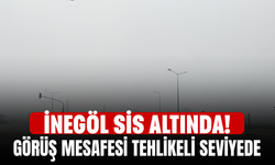 İnegöl Sis Altında! Görüş Mesafesi Tehlikeli Seviyede