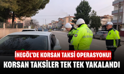 İnegöl’de korsan taksi operasyonu! Korsan taksiler tek tek yakalandı