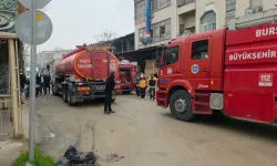 İnegöl’de mobilya boyahanesinde yangın